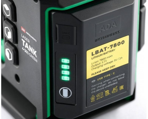 Лазерный уровень ADA LaserTANK 4-360 Green Basic Edition А00631