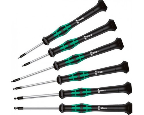 Набор отверток для электронщиков WERA Kraftform Micro 2052/6 SATZ 6TLG. WE-118156 WE-118156