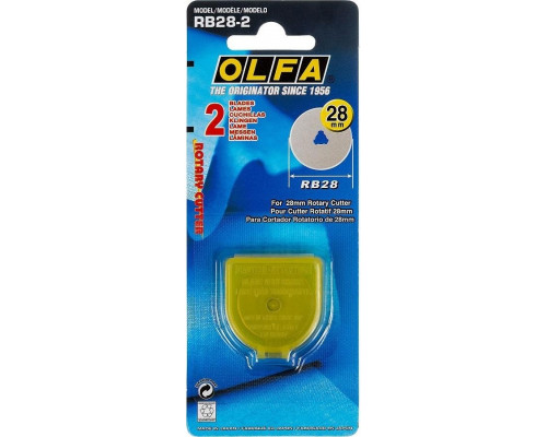 Лезвие для ножа Olfa OL-RB28-2 специальное, круговое, 28 мм, 2 шт