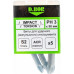 Бита для заворачивания D.BOR IMPACT Torsion PH3, 50 мм (5 шт.) D03-DITAPH03050005