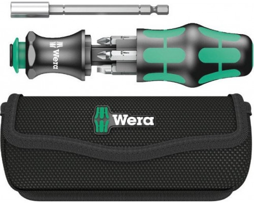 Отвертка с битами WERA Kraftform Kompakt 28 7 предметов WE-134491 WE-134491