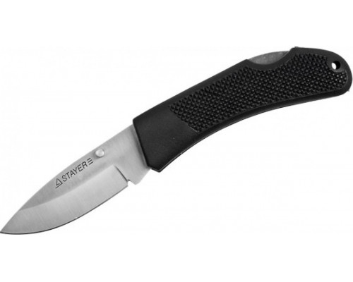 Нож складной с обрезиненной ручкой STAYER MASTER средний, 47600-1_z01 47600-1_z01