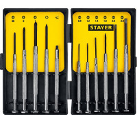 Набор отверток часовые для особоточных работ STAYER MASTER 11 предметов, 2560-H11_z02 2560-H11_z02