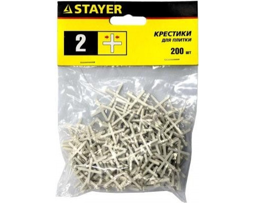 Крестики для плитки STAYER MASTER 2мм 200шт 3380-2