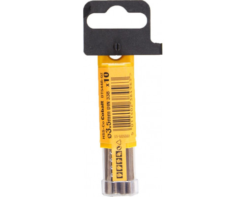 Сверло по металлу DeWALT 3.5 x 39 / 70 мм HSS-CO Extreme кобальтовое DT4923-QZ DT4923-QZ