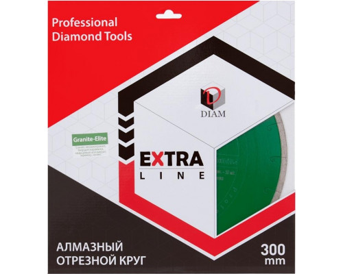 Алмазный диск для резки гранита DIAM GRANITE-ELITE 300х60.0/25.4 000414 000414