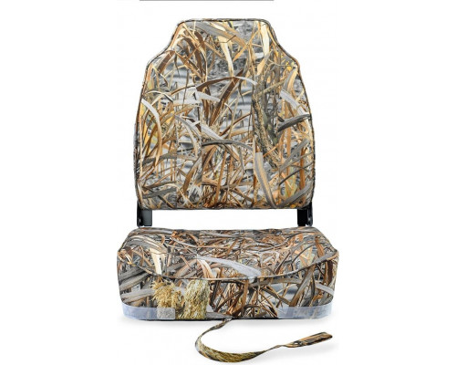 Кресло складное с мягкими накладками SKIPPER камуфляж осень (пластик) SK75107CAMO