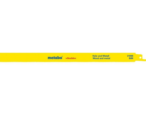 Полотна для сабельных пил METABO S1222VF 300x0,9/1,8-2,6мм BiM (2шт.) 631098000