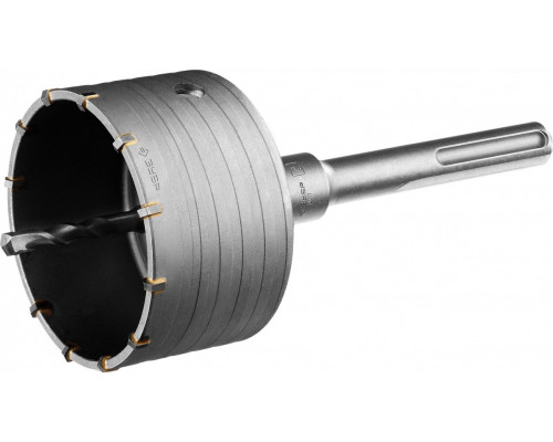 Коронка буровая ЗУБР ПРОФЕССИОНАЛ по бетону с державкой sds-max, 100 мм 2918-100