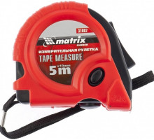 Рулетка MATRIX 5 мх19 мм rubber, обрезиненный корпус 31002