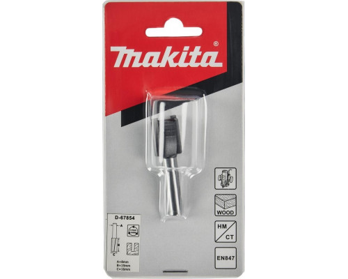 Фреза по дереву MAKITA D-67854 пазовая с 2 режущ. кромками 16x19x8x51x2t
