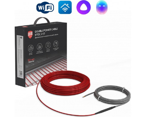 Нагревательный кабель ROYAL THERMO Doublepower Cable RTDC 2-17-400 комплект НС-1599076