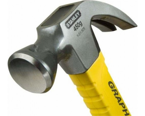 Молоток STANLEY GRAPHITE 1-51-505 450 гр., с гвоздодером 1-51-505