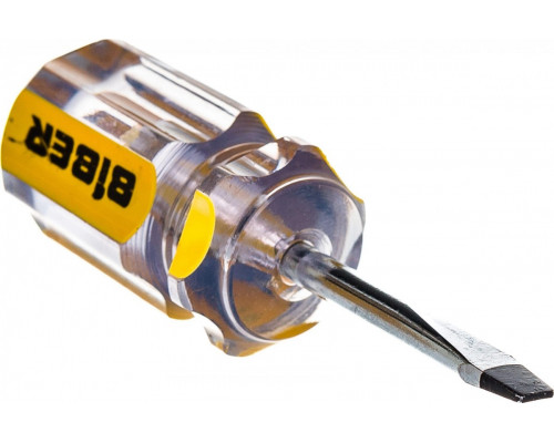 Отвертка шлицевая Biber Стандарт 85578 SL 5х38мм (бочка) тов-079488