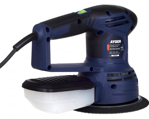 Виброшлифмашина эксцентриковая сетевая AYGER AX150/500E
