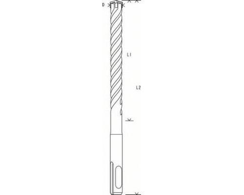 Бур SDS-plus 5-X BOSCH 6х 200/260 мм 2608833780