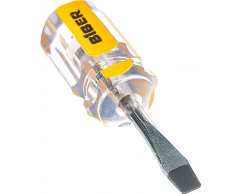 Отвертка шлицевая Biber Стандарт 85579 SL 6х38мм (бочка) тов-079489