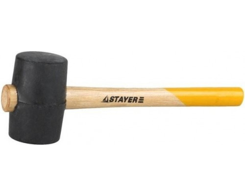 Киянка STAYER MASTER 680г черная резиновая с деревянной рукояткой 20505-75