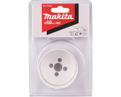 Коронка биметаллическая MAKITA D-17108 68мм