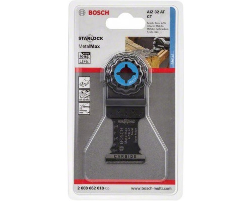 Погружное пильное полотно BOSCH HM 32х40 мм AIZ 32 AT 2608662018