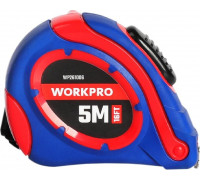 Рулетка WORKPRO WP261006 пластмассовая 5мх19мм самоблокирующаяся