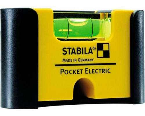 Уровень строительный STABILA Pocket Electric с чехлом на пояс в блистере 18115