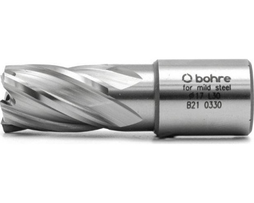 Сверло по металлу Bohre HSS 17х30 мм корончатое с хв. weldon 19 мм (3/4'') КБ010047