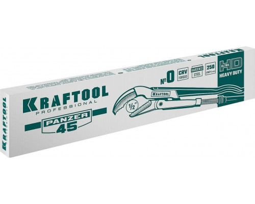 Ключ трубный KRAFTOOL PANZER-45 №0, изогнутые губки 2735-05_z02