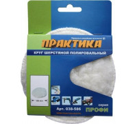 Круг полировальный шерстяной ПРАКТИКА на липучке 125х5 мм 038-586 038-586