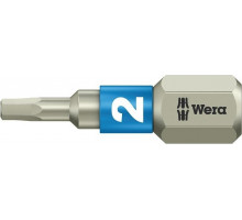 Бита для заворачивания, нержавеющая сталь WERA 3840/1 TS 2,0 мм, 25 мм WE-071071 WE-071071