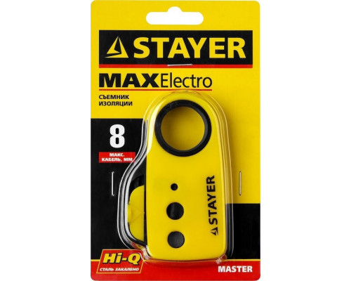 Инструмент для снятия изоляции STAYER SX-8 стриппер кабелей, до 8 мм, 22663_z01