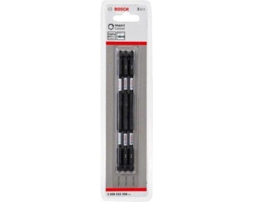 Бита для заворачивания двусторон. BOSCH РH2х150 мм Impact Control (уп.3шт) 2608522358