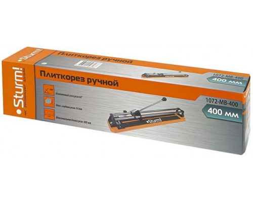 Плиткорез Sturm 1072-MB-400 реглировка угла реза 0-60' 400 мм