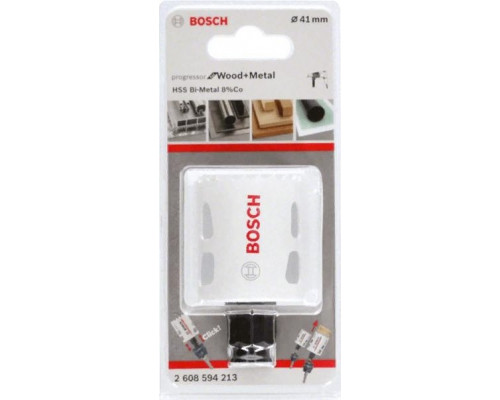 Коронка биметаллическая BOSCH PROGRESSOR 41 мм bim mm, new 2608594213