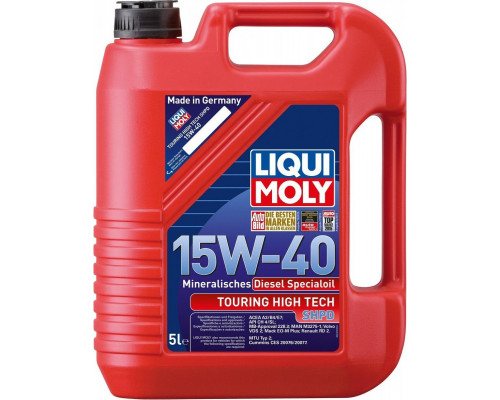 Масло моторное LIQUI MOLY SAE15W40 Touring High Tech SHPD-Motoroil 5 л 2475 2475