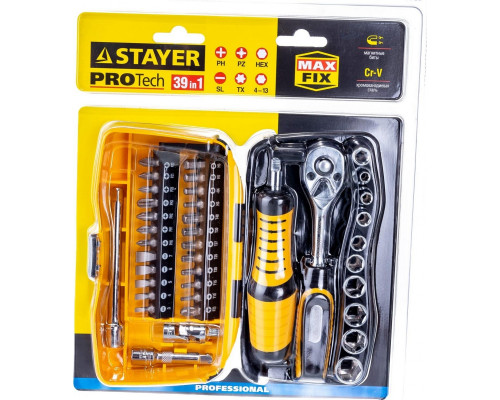 Набор инструментов STAYER Compact 39 pro универсальный 39 предм. 25135-H39