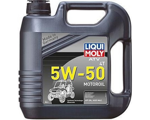 Масло для квадроциклов LIQUI MOLY SAE 5W50 ATV 4T синтетическое 20738