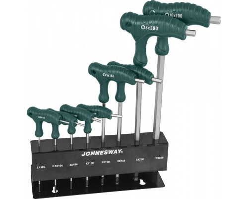 Набор ключей шестигранных JONNESWAY H10MB08S с шаром 2-10 мм, 8 предметов