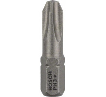 Бита для заворачивания BOSCH Extra Hard 25 мм PH3 3шт 2607001515