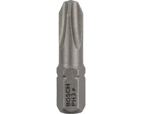 Бита для заворачивания BOSCH Extra Hard 25 мм PH3 3шт 2607001515
