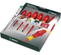 Набор отверток диэлектрических WERA Kraftform Comfort WE-031576 1160i/1165i/7 SATZ 6TLG/6 PCS WE-031576