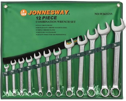 Набор комбинированных ключей JONNESWAY W26112SA, 12 предметов