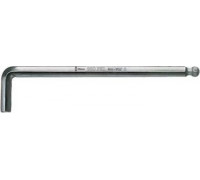 Ключ шестигранный WERA L-образный хромированный со сферической головкой 950 PKL SW 12.0 мм WE-022067 WE-022067