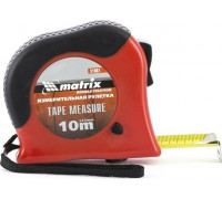 Рулетка MATRIX 10 мх25 мм double fixation, обрезиненный корпус 31061