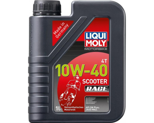 Масло для скутеров LIQUI MOLY SAE 10W40 Motorbike 4T Scooter Race 1 л 20826 синтетическое 20826