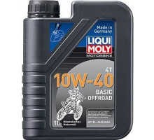 Масло для мотоциклов LIQUI MOLY SAE 10W40 Motorbike 4T Basic Offroad 1 л 3059 3059