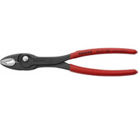 Клещи переставные TwinGrip KNIPEX 8201200 черненные, длина 200 мм, обливные рукоятки KN-8201200