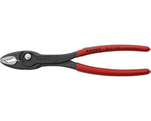 Клещи переставные TwinGrip KNIPEX 8201200 черненные, длина 200 мм, обливные рукоятки KN-8201200