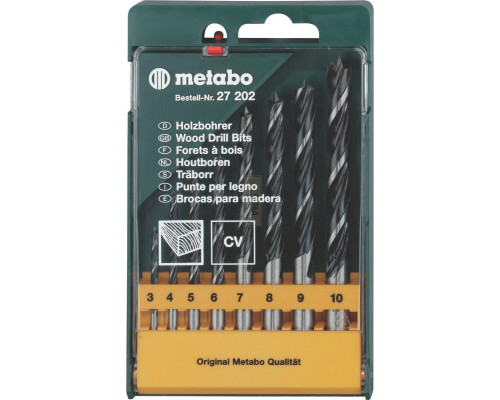 Набор сверл по дереву METABO 8 шт. 627202000 627202000