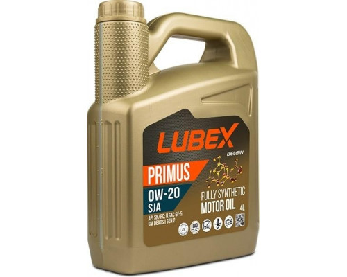 Масло моторное Lubex PRIMUS SJA 0W20 4 л. синтетическое L034-1331-0404